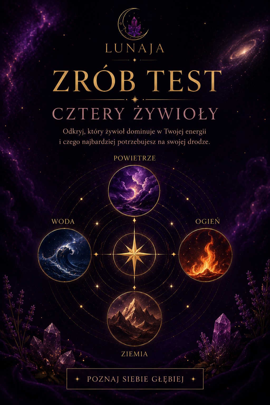 Zrób darmowy test Lunaja — który żywioł woła w Tobie?