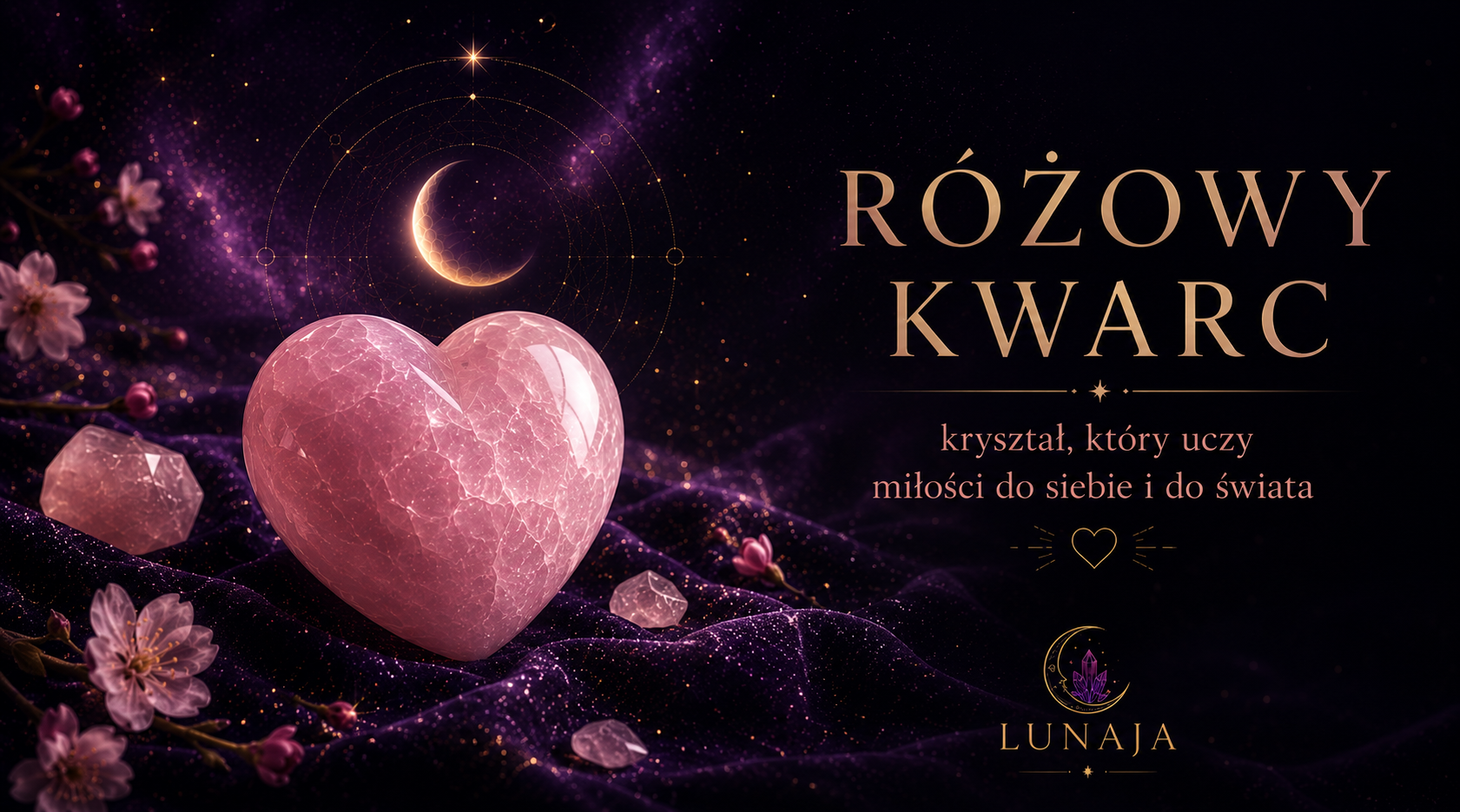 Różowy kwarc — kryształ, który uczy miłości do siebie